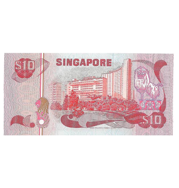 Singapur 10 Dólares 1980 ND Pick 11b