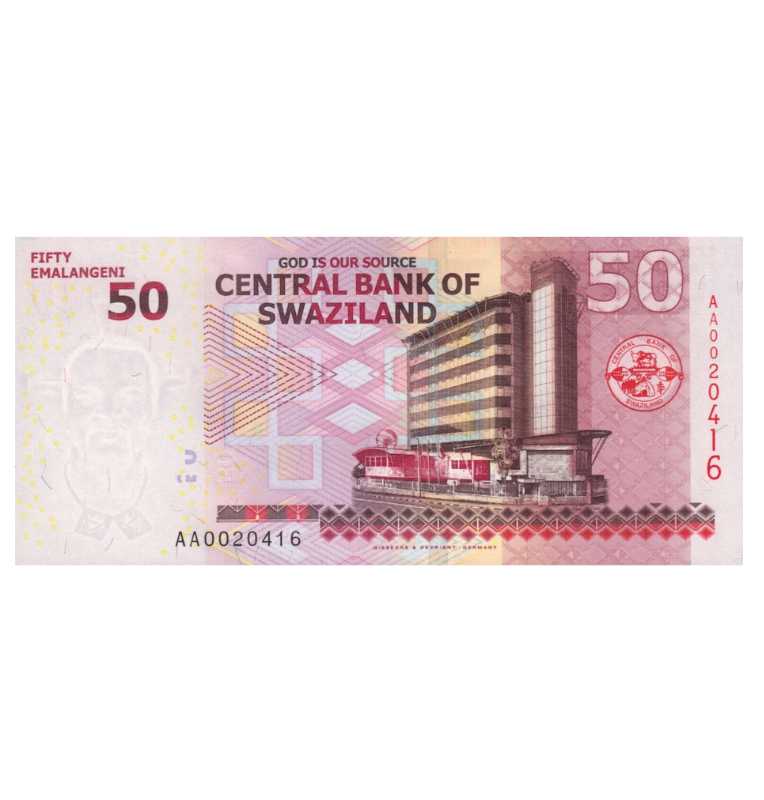 Suazilandia 50 Emalangeni 2010 Pick 38a