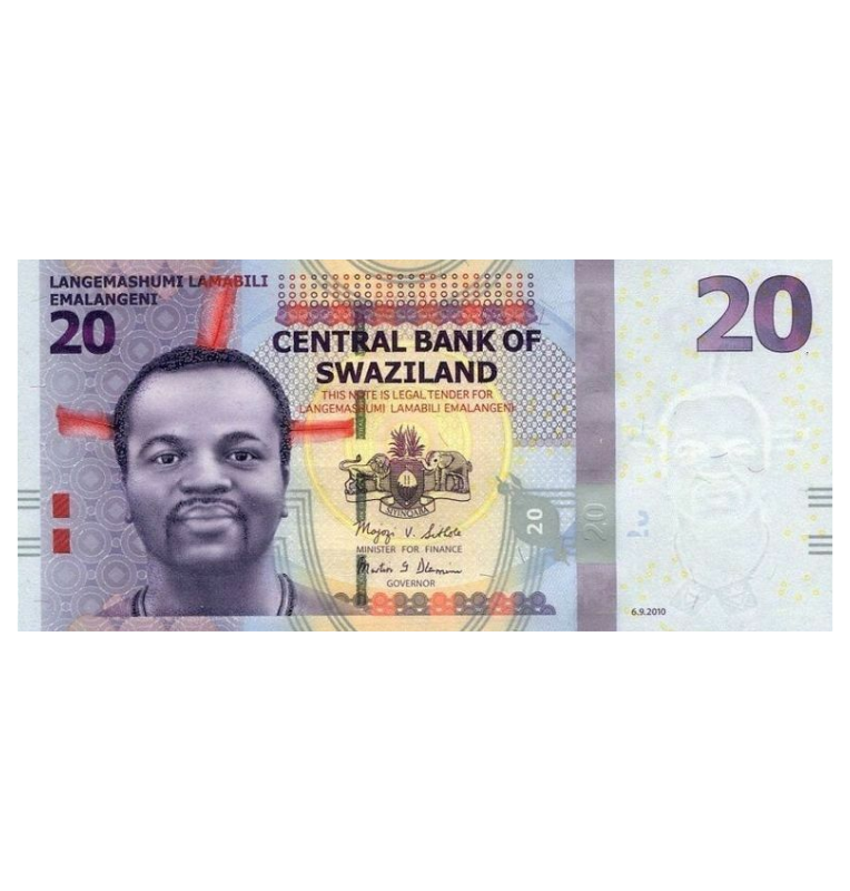Suazilandia 20 Emalangeni 2010 Pick 37