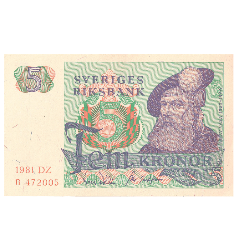 Suecia 5 Coronas 1970 Pick 51b