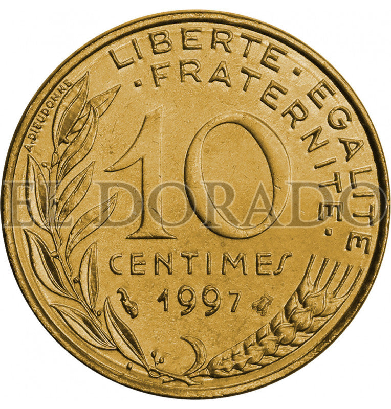 Francia 10 Céntimos 1962-2001 KM 929