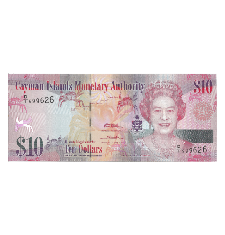 Islas Caimán 10 Dólares 2010 Pick 40a
