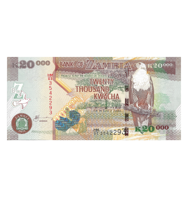 Zambia 20.000 Kwacha 2011 Pick 47g