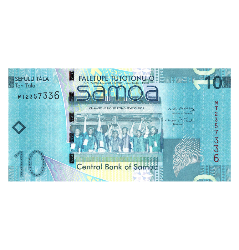 Samoa 10 Tala 2008 ND Pick 39a