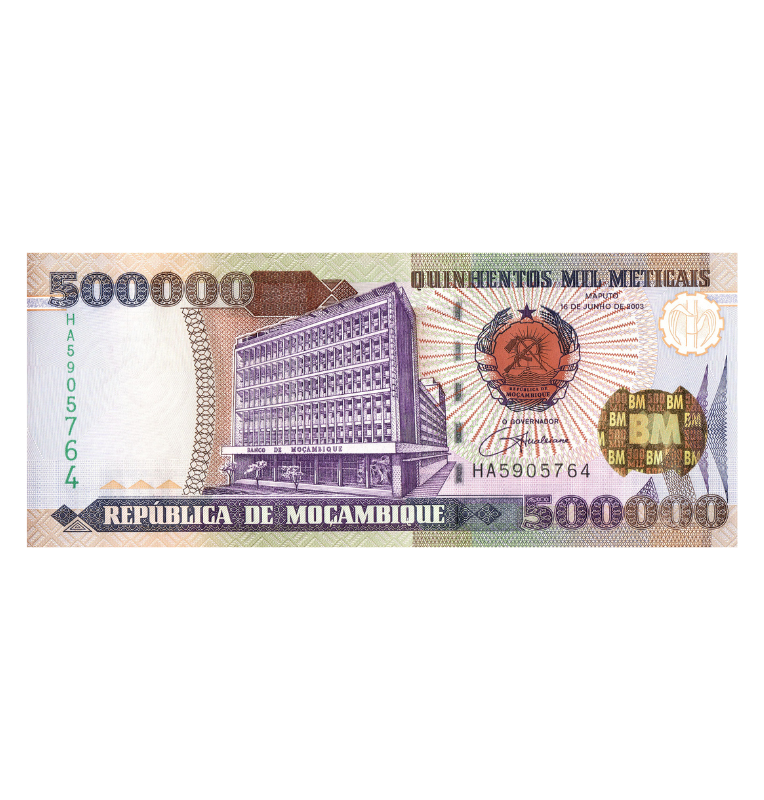 Mozambique 500.000 Meticais 2003 Pick 142