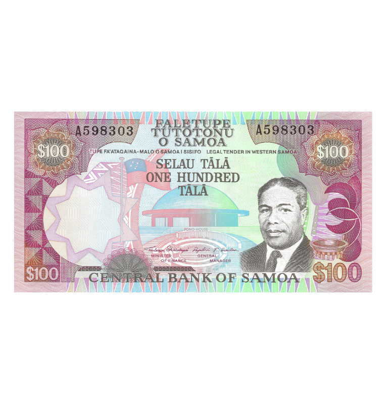 Samoa 100 Tala 1990 ND Pick 30a