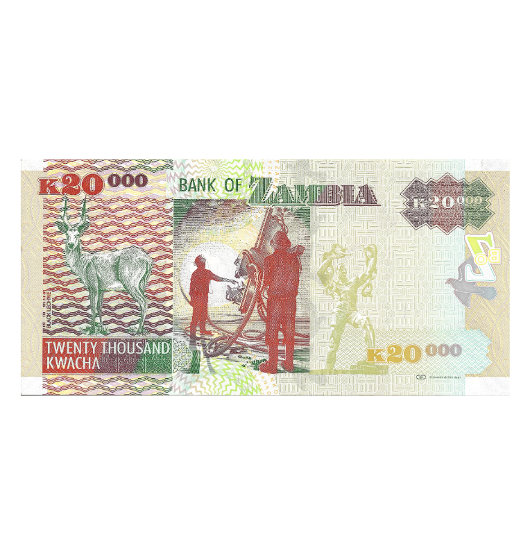 Zambia 20.000 Kwacha 2011 Pick 47g