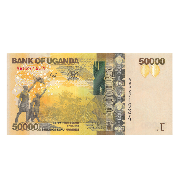 Uganda 50.000 Shillings 2010-2021 Pick New