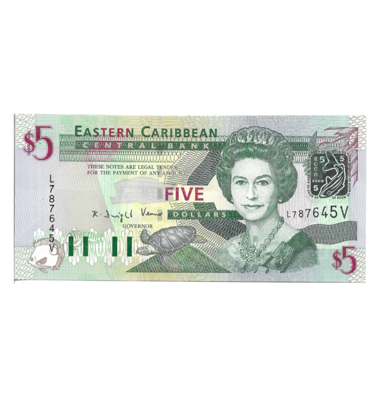 Saint Vincent y Las Granadinas 5 Dollars 2003 ND Pick 42v