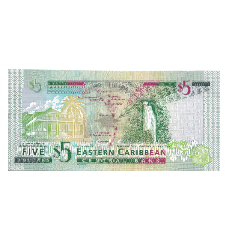 Saint Vincent y Las Granadinas 5 Dollars 2003 ND Pick 42v