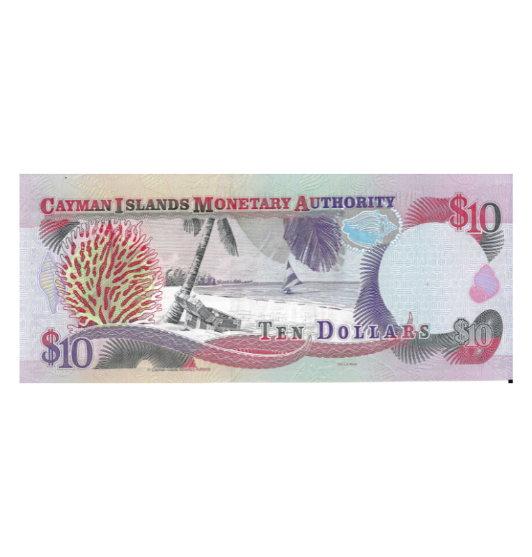 Cayman Islas 10 Dolars 2001 Pick 28a
