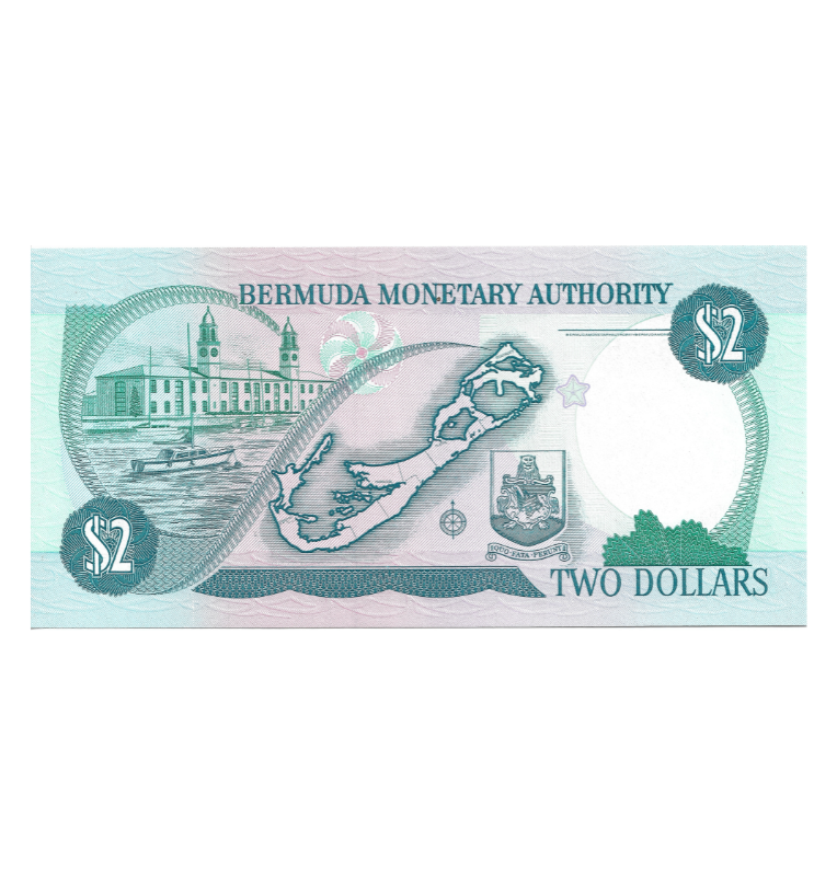 Bermuda 2 Dolars 1997 Pick 40Ab