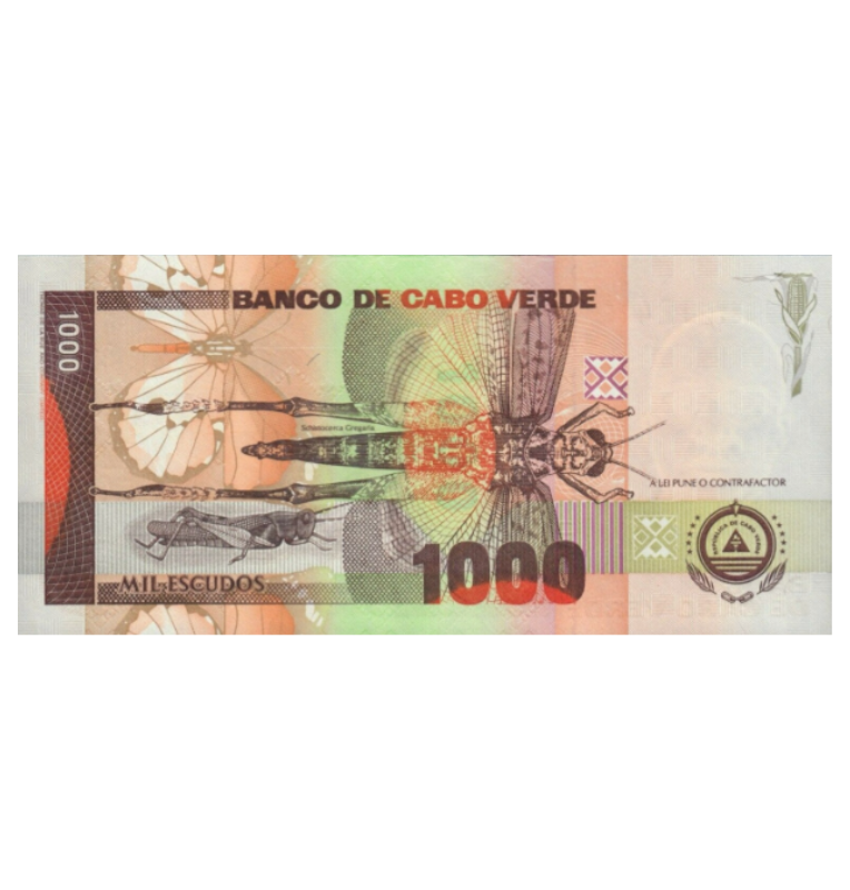Cabo Verde 1000 Escudos 2002 Pick 65b