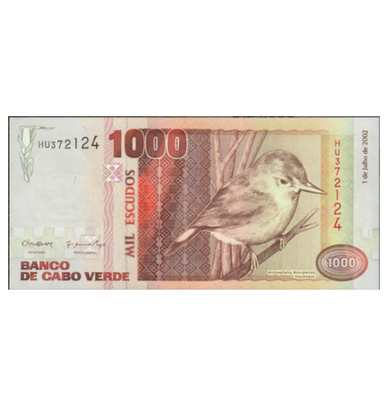 Cabo Verde 1000 Escudos 2002 Pick 65b