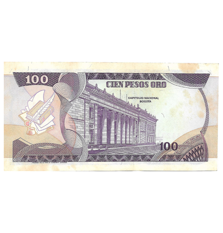 Colombia 100 Pesos Oro 1980 NO UNC