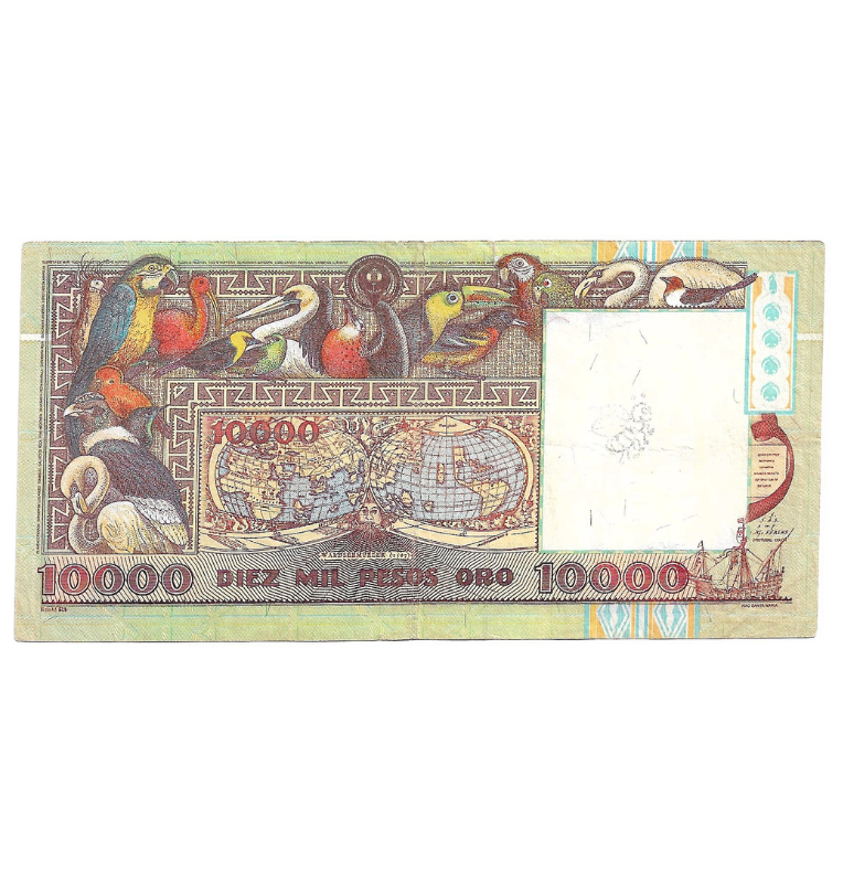 Colombia 10.000 Pesos Oro 1992. NO UNC (Embera)