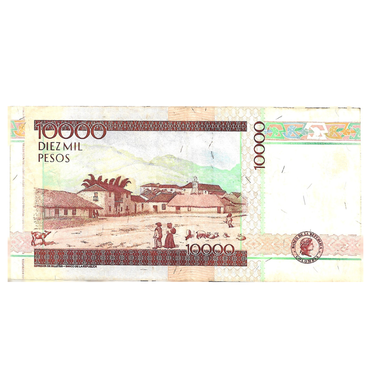 Colombia 10.000 Pesos 2014. NO UNC