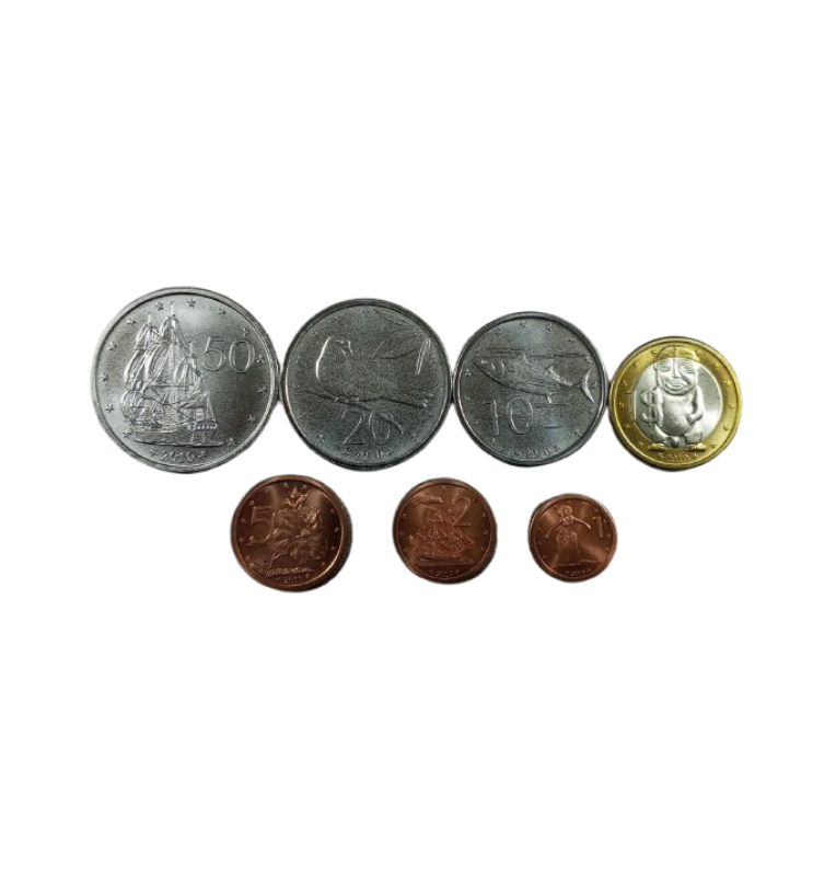 Set de Islas Cook 7 monedas 1,2,5,10,20,50 Cents 1 Dólar 2010