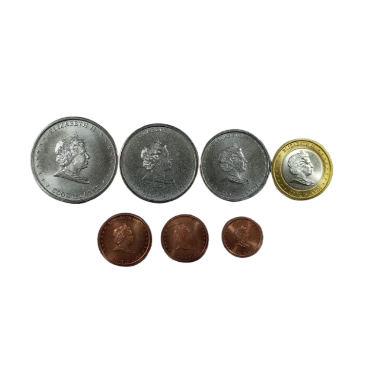 Set de Islas Cook 7 monedas 1,2,5,10,20,50 Cents 1 Dólar 2010