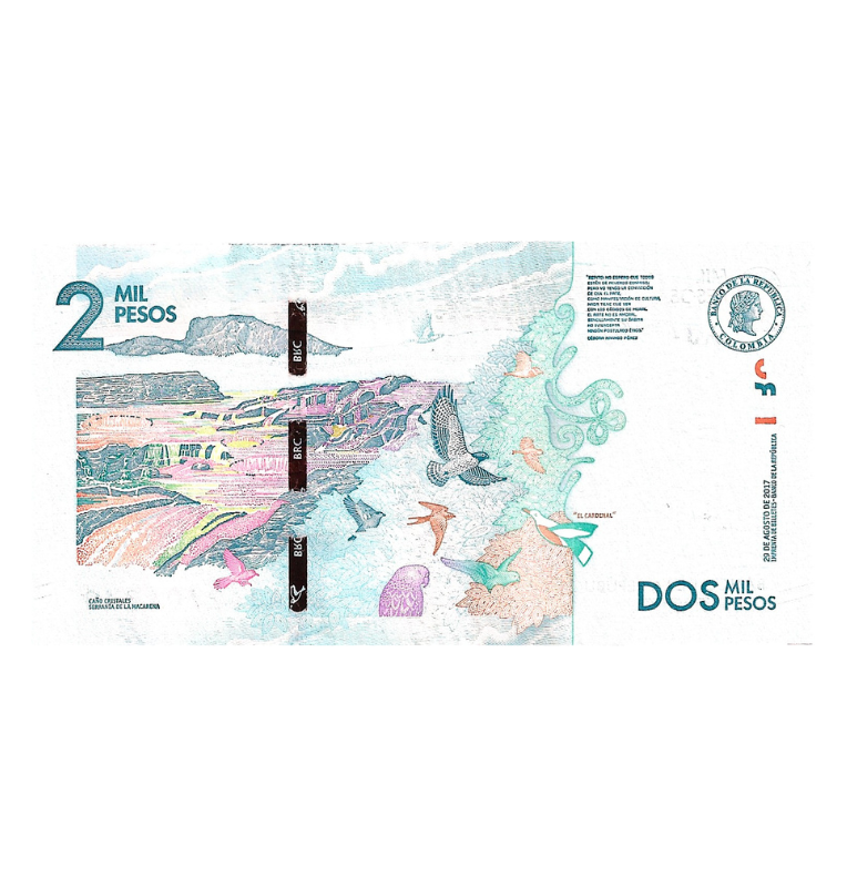 Colombia 2.000 Pesos 2017 Serie AJ