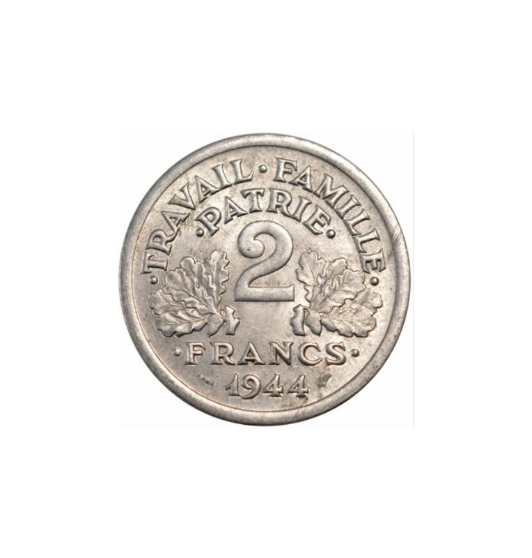 Francia 2 Francos 1944 KM 904.2. NO UNC