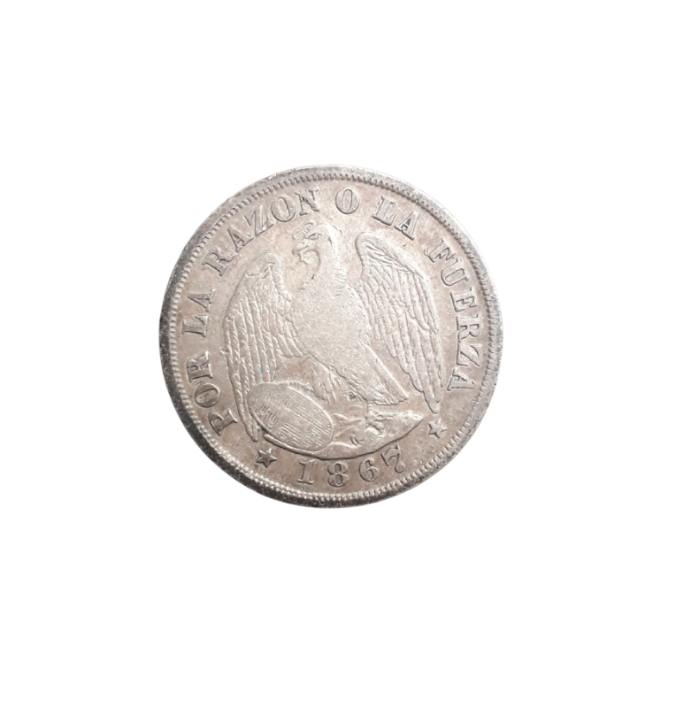 Chile 20 Centavos 1867 KM 138.1 NO UNC