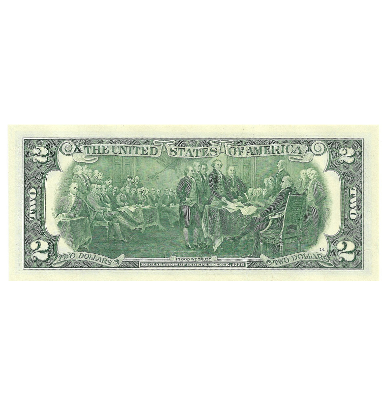 Estados Unidos de America 2 Dólar 2017. Reposición