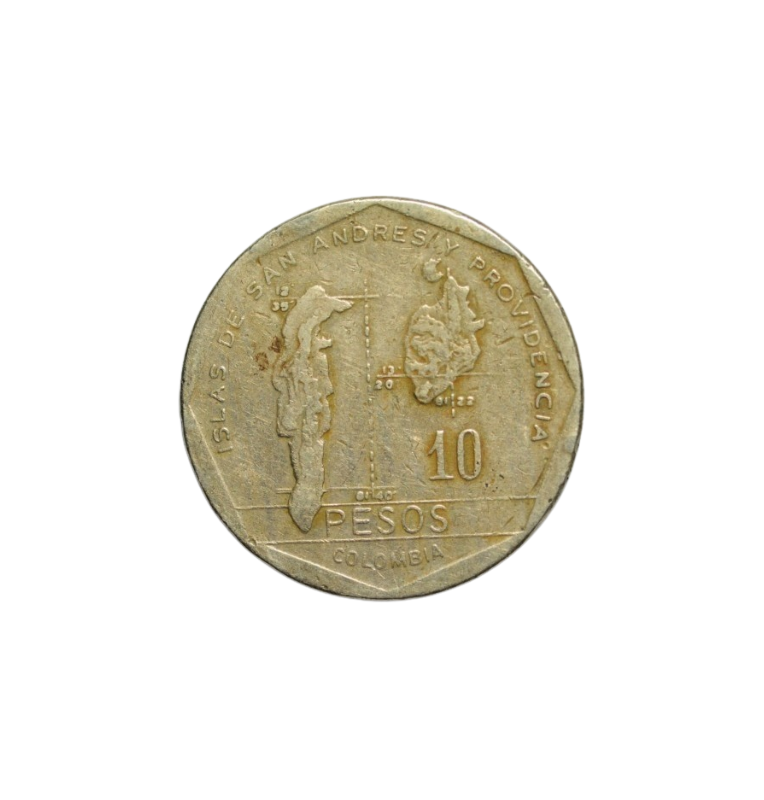 Colombia 10 Pesos 1981-1988 NO UNC