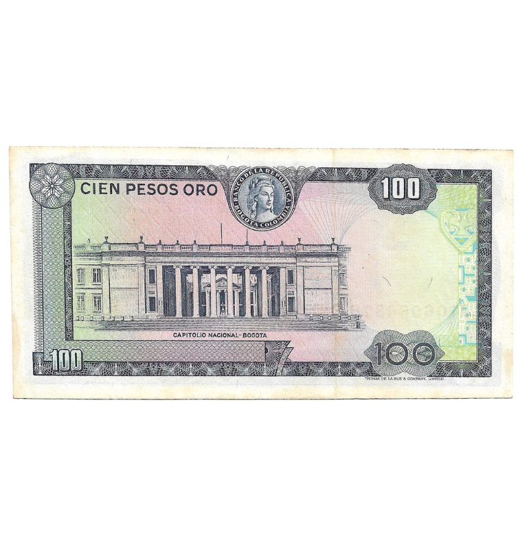 Colombia 100 Pesos 1973 Reposición. NO UNC