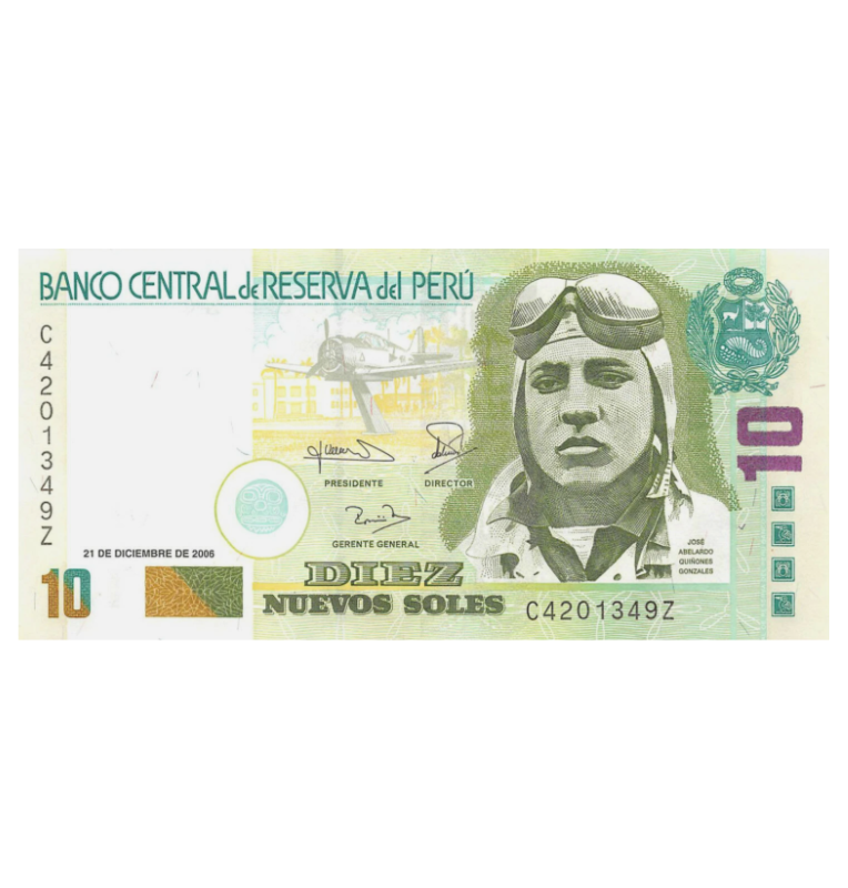 Perú 10 Nuevos Soles 2006 Pick 179 (NO UNC)