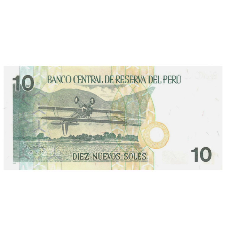 Perú 10 Nuevos Soles 2006 Pick 179 (NO UNC)