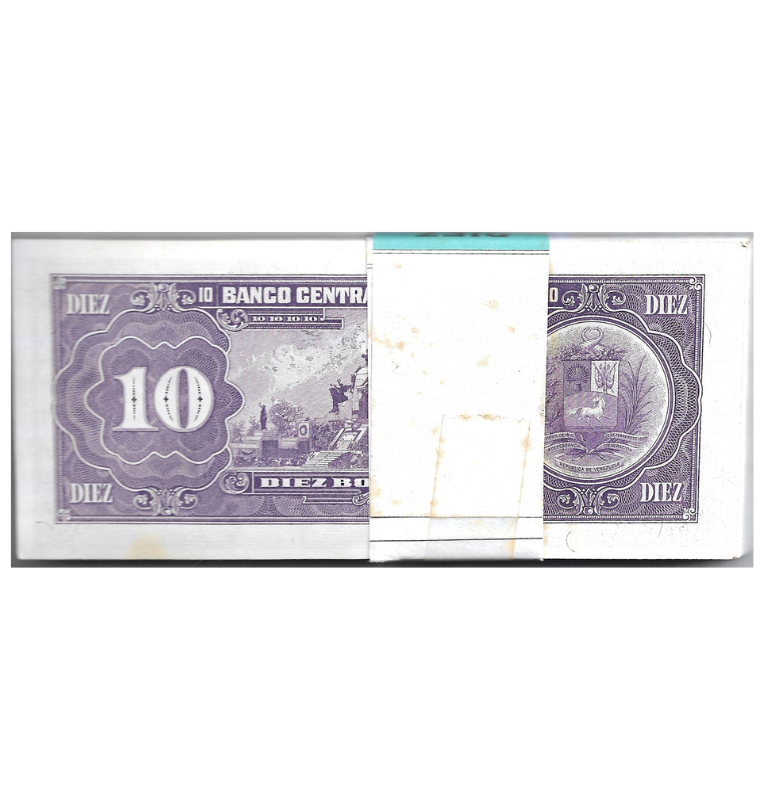 Venezuela 10 Bolívares 1990 Fajo (Tiene manchas)