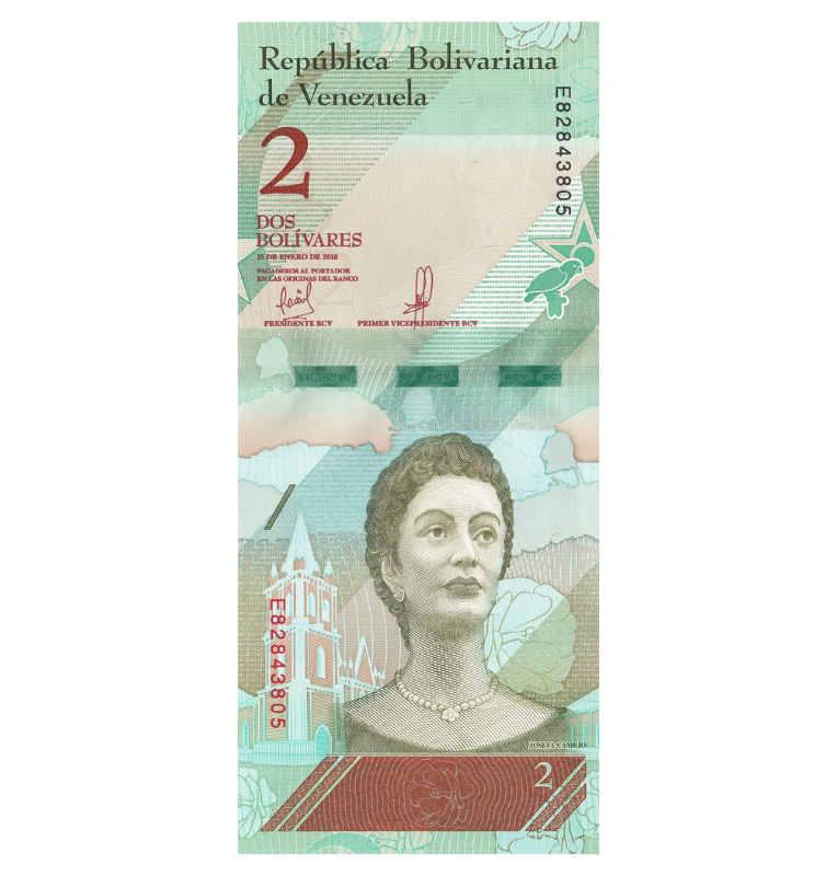 Venezuela 2 Bolívares 2018 Pick 101