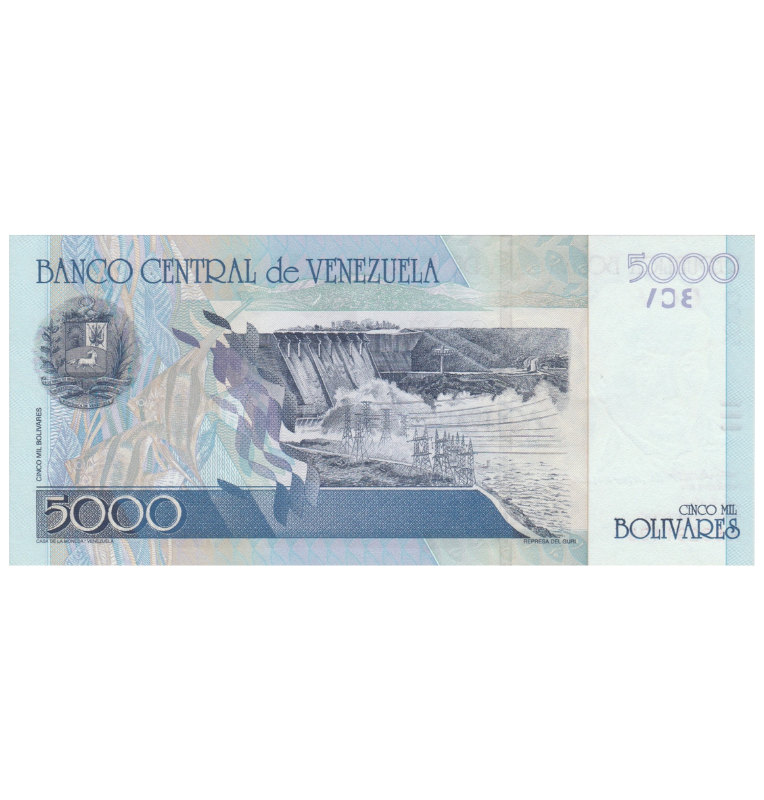 Venezuela 5.000 Bolívares 2004  NO UNC