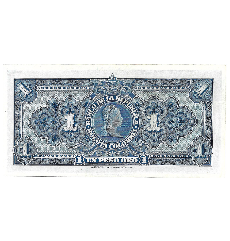Colombia 1 Peso Oro 1946 20 Julio. Dígitos 6. NO UNC