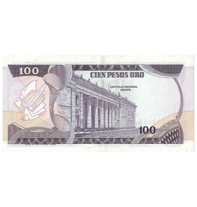 Colombia 100 Pesos Oro 1980 NO UNC