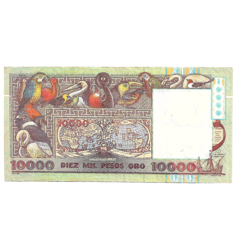 Colombia 10.000 Pesos Oro 1992 Embera. NO UNC.