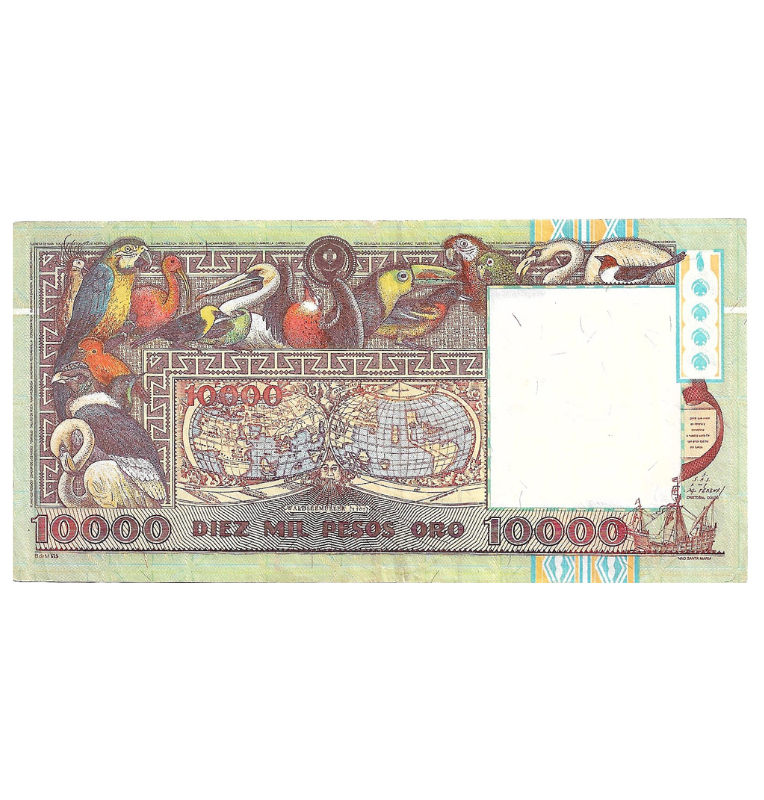 Colombia 10.000 Pesos Oro 1992 Embera. NO UNC.