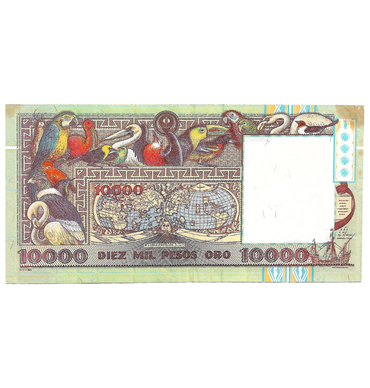 Colombia 10.000 Pesos Oro 1992 Embera. NO UNC.
