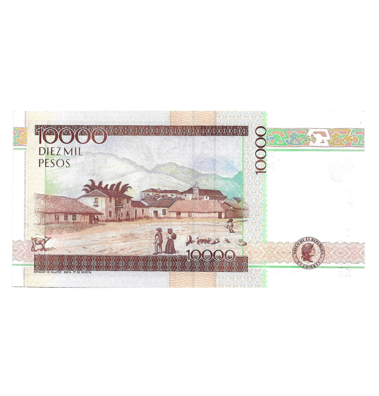 Colombia 10.000 Pesos 1 Junio 2001