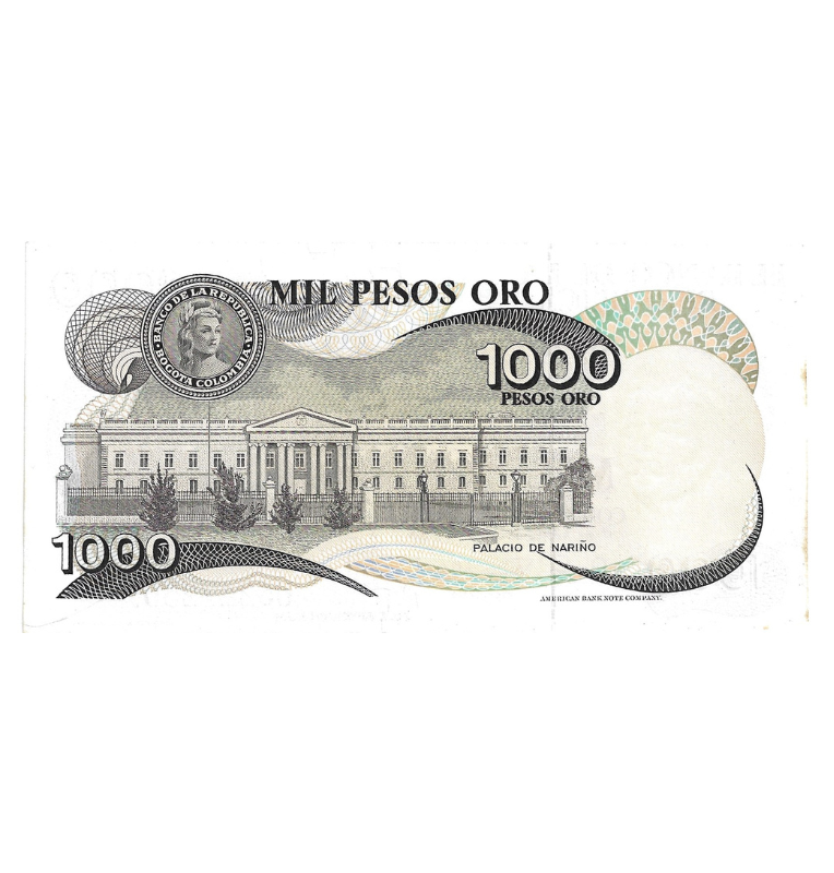 Colombia 1.000 Pesos Oro 1979 NO UNC