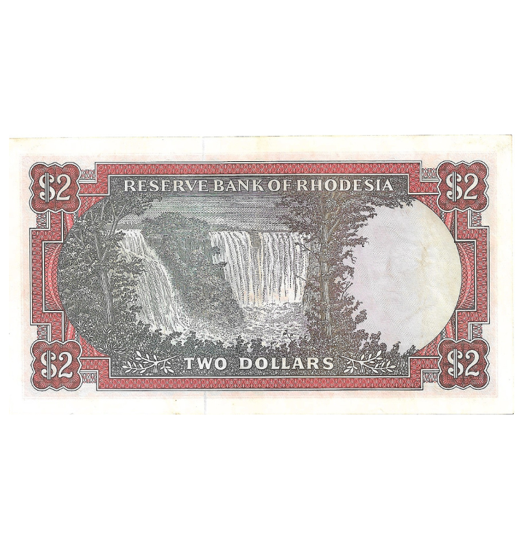 Rhodesia 2 Dólares 1975 Pick 31 NO UNC