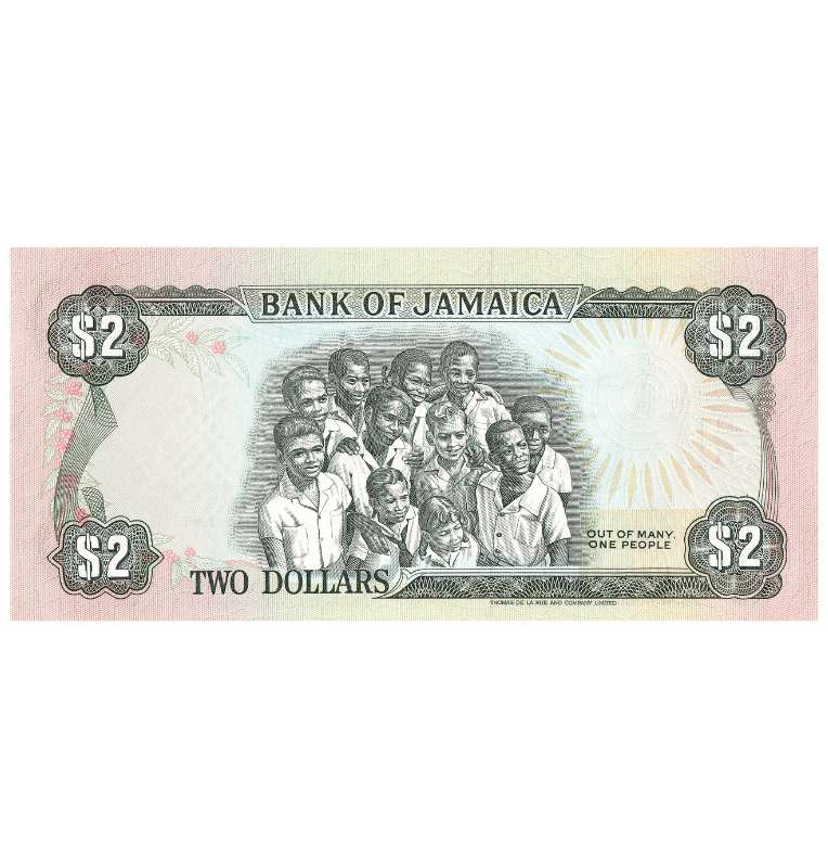 Jamaica 2 Dólares 1993 Pick 69