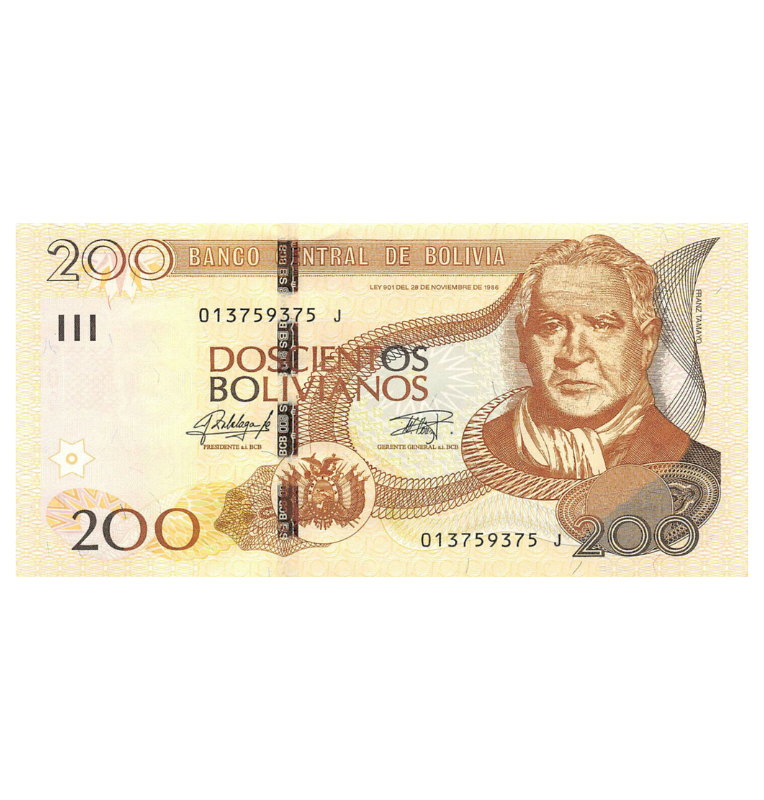 Bolivia 200 Bolivianos 2015 ND Pick 247
