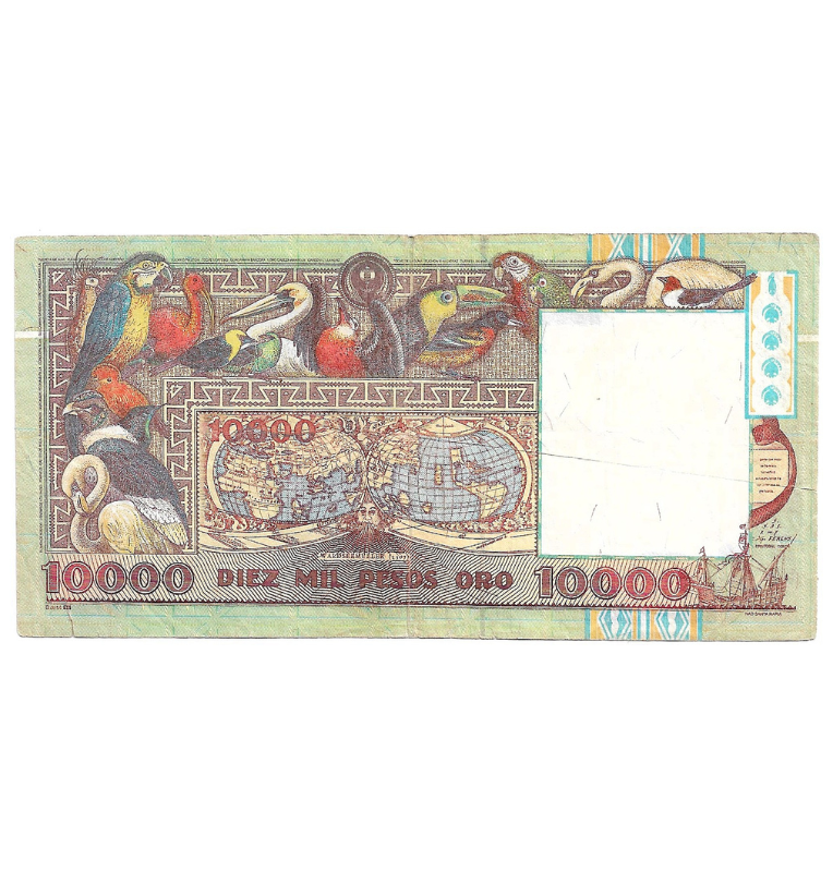 Colombia 10.000 Pesos Oro 1992 Embera. NO UNC.