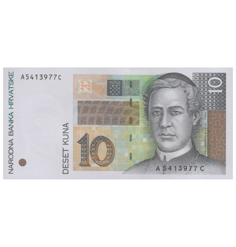 Croacia 10 Kuna 1995 Pick 36 (NO UNC)