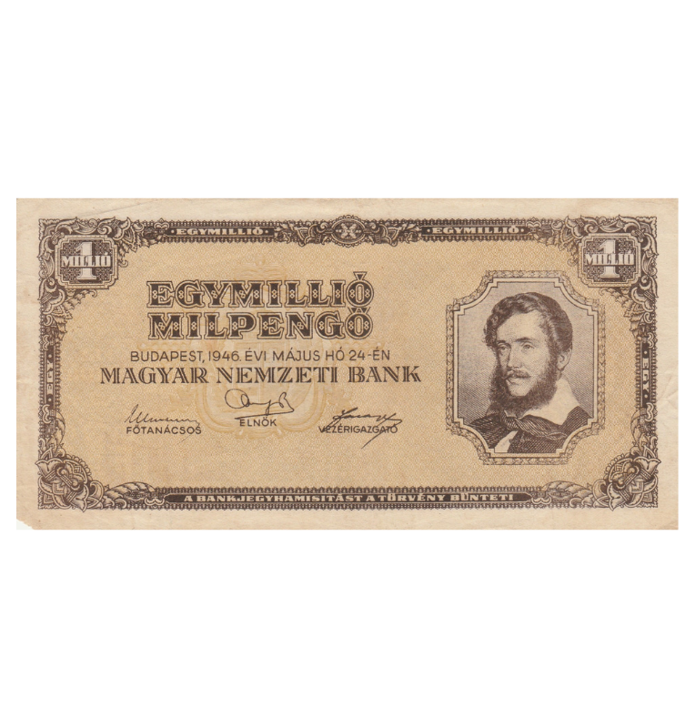 Hungría 1 Millió 1946 Pick 134 NO UNC