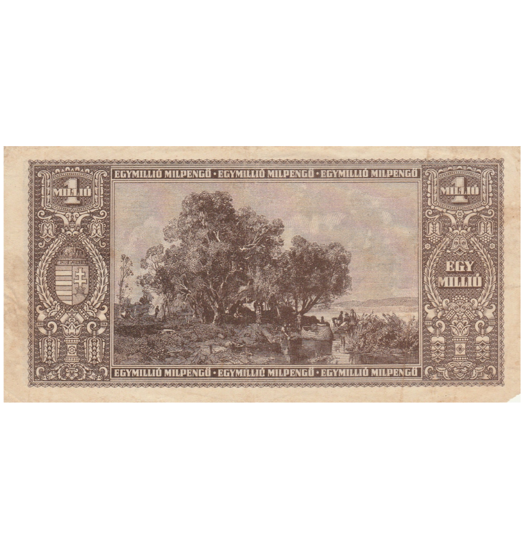 Hungría 1 Millió 1946 Pick 134 NO UNC