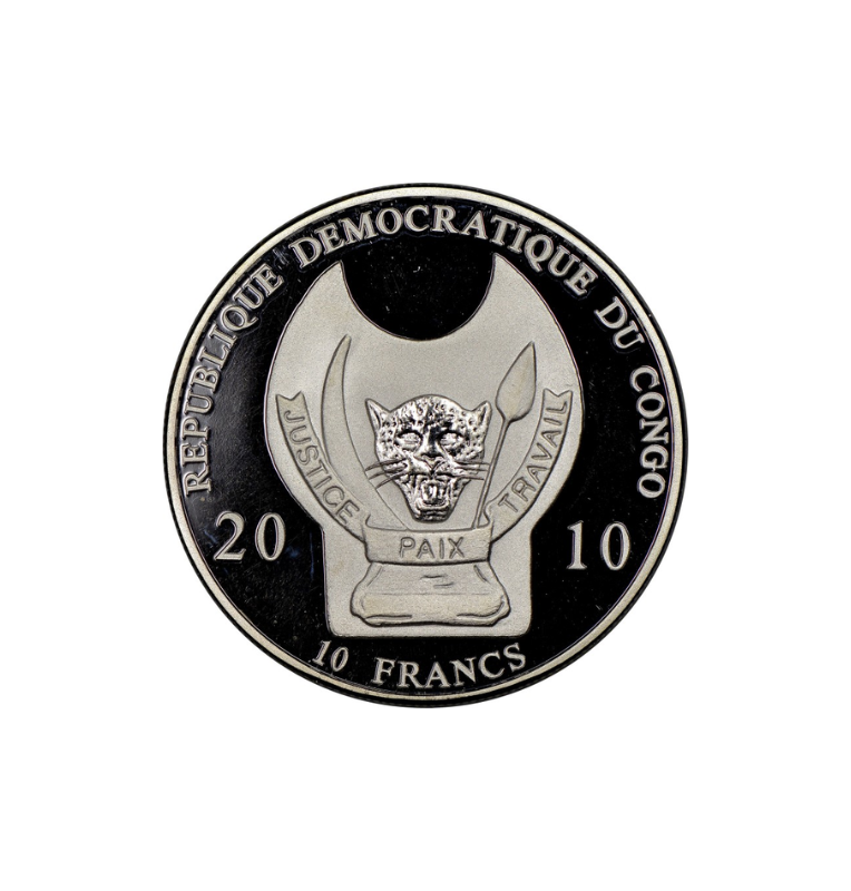 República Democrática del Congo 10 Francos, 2010 Guerreros del mundo - Arquero inglés