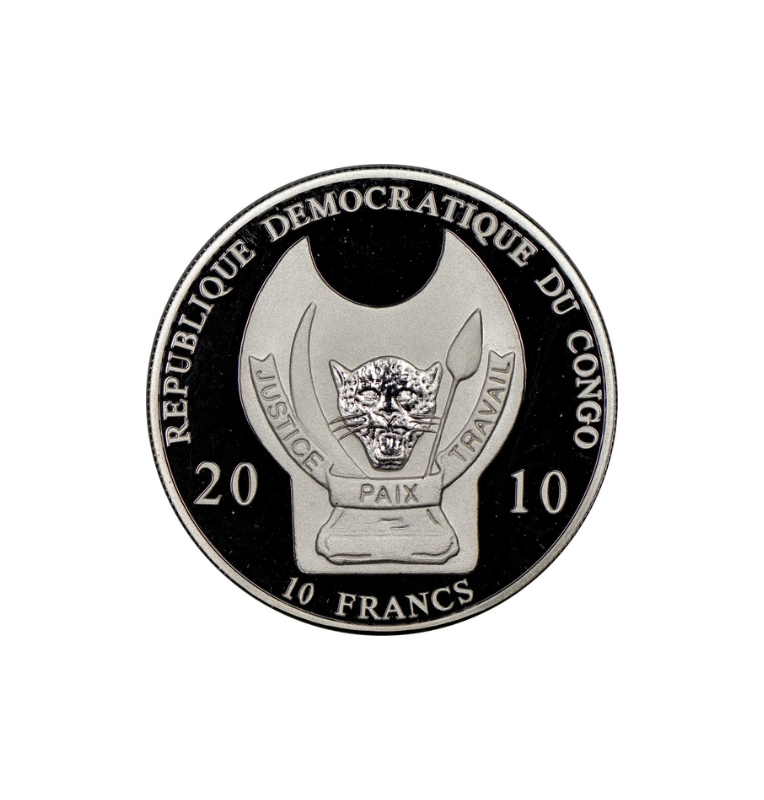 República Democrática del Congo 10 Francos, 2010 Guerreros del Mundo Ninja
